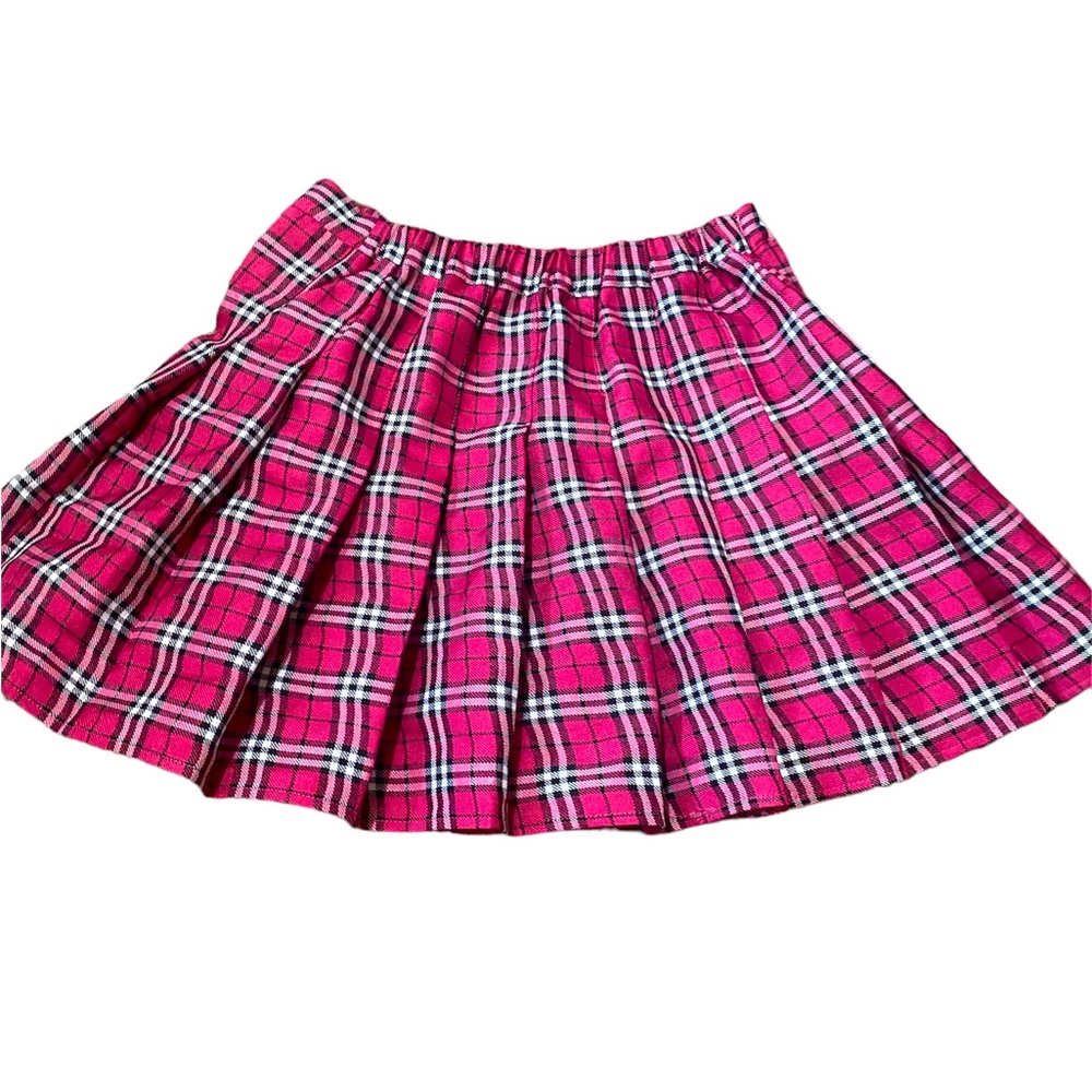 Pink Pleated Skirt